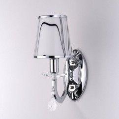 25 Modern Glass Bowling Bedroom Bedside Wall Lights Chrome Creative Mirror Front Corridor Wall Sconces oovov.com img 3