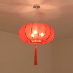 Chinese Solid Red Restaurant Pendant Light Balcony Corridor Study Room Hanging Lamp Coffee House Bedroom Pendant Lamps