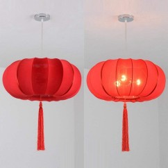 Chinese Solid Red Restaurant Pendant Light Balcony Corridor Study Room Hanging Lamp Coffee House Bedroom Pendant Lamps