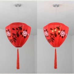 Chinese Hand-Painted Palace Lanterns Restaurant Pendant Light Balcony Corridor Hanging Lamp Pastoral Birds Bedroom Droplight