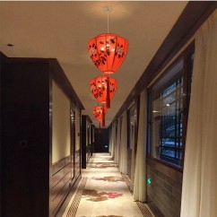 Chinese Hand-Painted Palace Lanterns Restaurant Pendant Light Balcony Corridor Hanging Lamp Pastoral Birds Bedroom Droplight