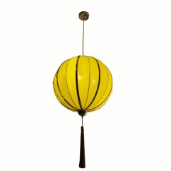 Chinese Hand-Painted Pumpkin Restaurant Pendant Light Balcony Corridor Hanging Lamp Pastoral Birds Bedroom Pendant Lamps