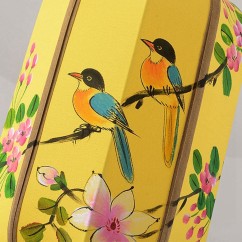 Chinese Hand-Painted Lanterns Restaurant Pendant Light Balcony Corridor Hanging Lamp Pastoral Birds Bedroom Pendant Lamps