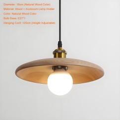 Natural Wood Pendant Light, Suitable for Dining Room, Living Room, and Bedroom, Modern Minimalist Style