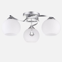 Modern Crystal Living Room Ceiling Lights Simple White Glass Children Bedroom Ceiling Lamp Study Room Chandelier