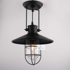 Industrial Balcony Ceiling Lamps Metal Cage Country Dining Room Ceiling Light Corridor Hallway Ceiling Lighting Fixtures