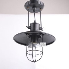 Industrial Balcony Ceiling Lamps Metal Cage Country Dining Room Ceiling Light Corridor Hallway Ceiling Lighting Fixtures