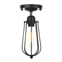 Industrial Metal One Heads Grapefruit Corridor Ceiling Lamp Hallway Balcony American Country Rustic Ceiling Lights