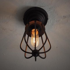 Industrial Metal One Heads Grapefruit Corridor Ceiling Lamp Hallway Balcony American Country Rustic Ceiling Lights