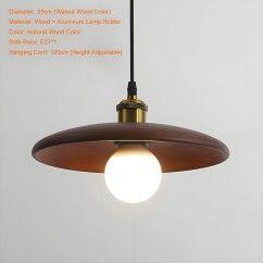 28 Natural Wood Pendant Light, Suitable for Dining Room, Living Room, and Bedroom, Modern Minimalist Style oovov.com img 8