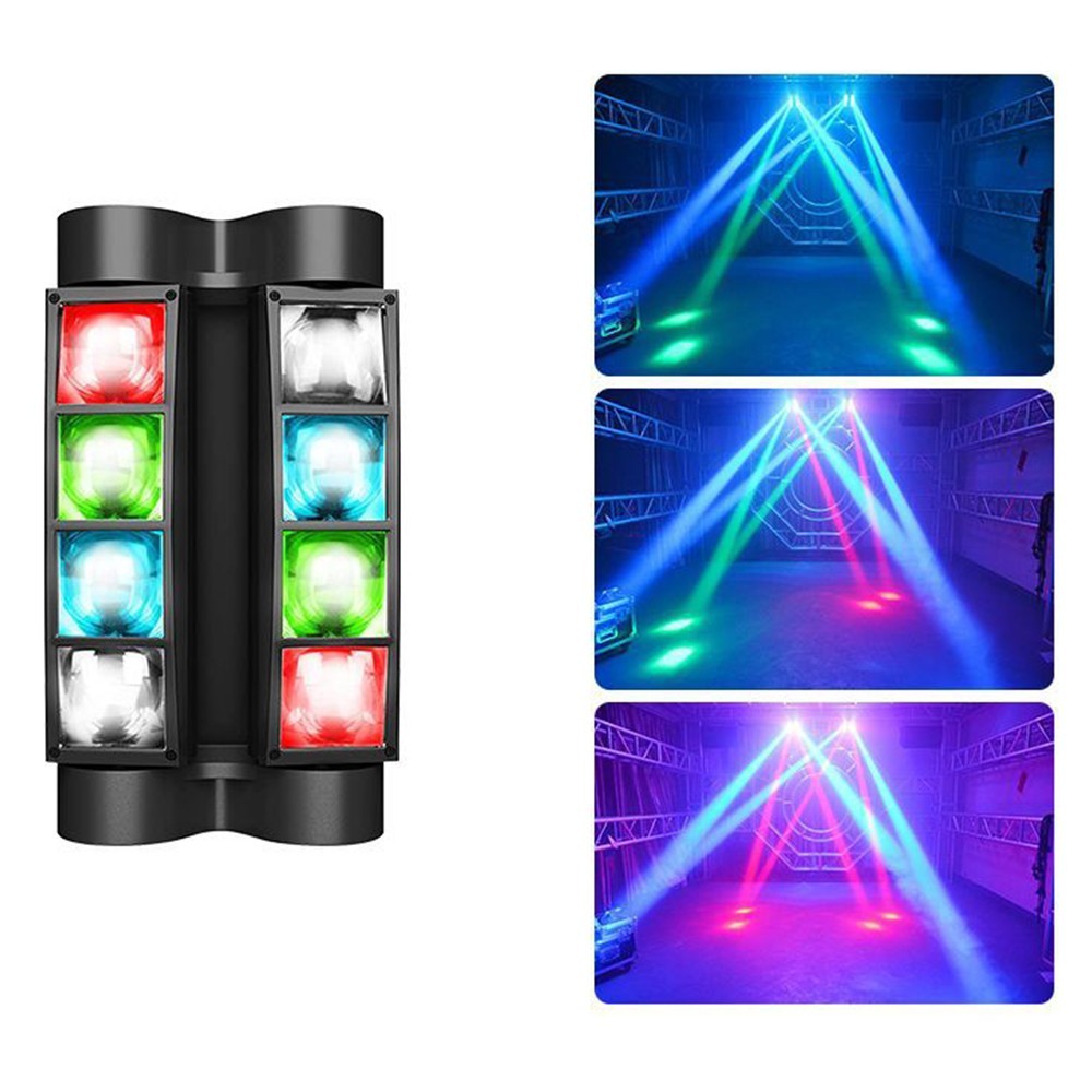 LED 8-Eye Spider Light, Suitable for Bars, Stage Performances, and KTV Rooms, 40W Strong Light Effect | oovov.com