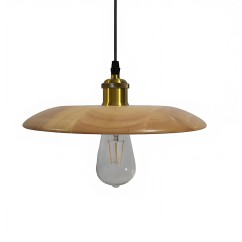 Natural Wood Pendant Light, Suitable for Dining Room, Living Room, and Bedroom, Modern Minimalist Style