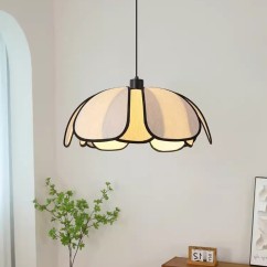 Petal Pendant Light, Beige, Suitable for Dining Room, Tea Room, Bar Counter, E27 Light Source