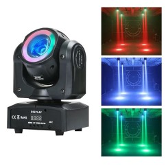 60W Moving Head Beam Light, Suitable for Bars, Stages, and Weddings, Supports Sound Control and DMX512