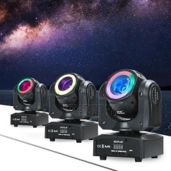 60W Moving Head Beam Light, Suitable for Bars, Stages, and Weddings, Supports Sound Control and DMX512