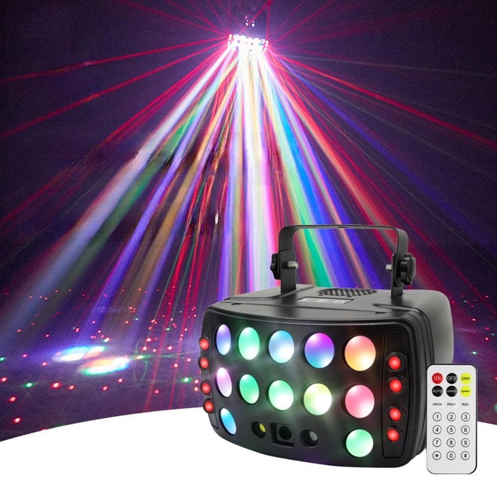 Laser Rain Butterfly Light, 50W Powerful Light Effect, Suitable for Bars, Stages, and KTV, Supports DMX512 and Sound Control