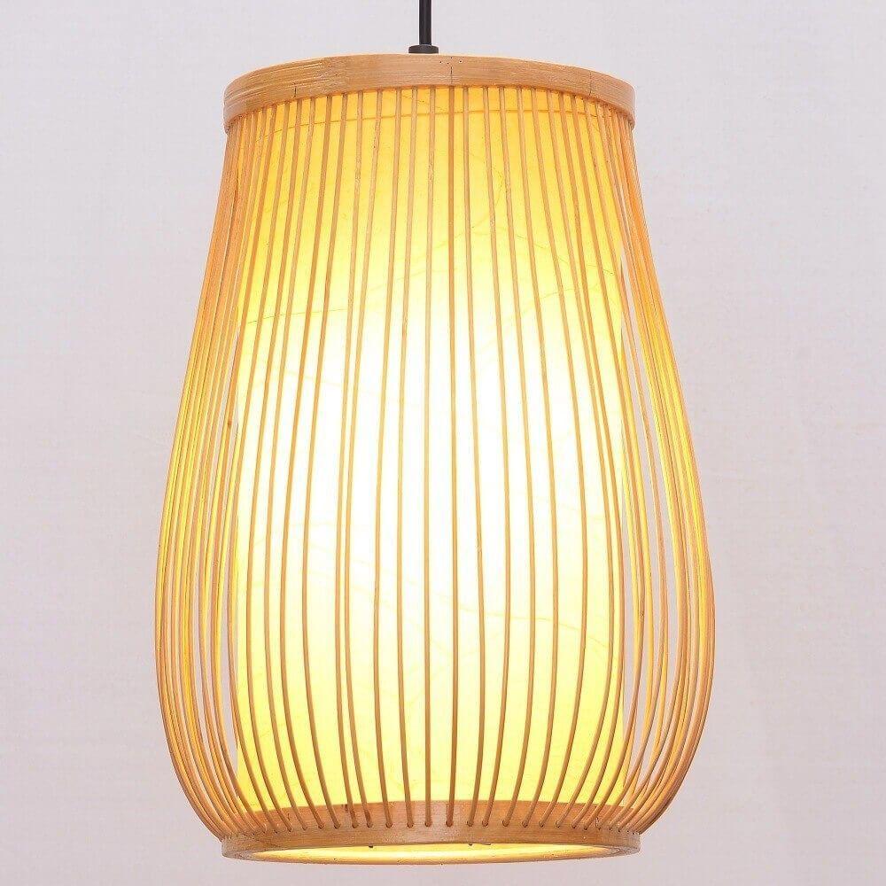 36 South Asian Bamboo Vase Dining Room Pendant Lamp Country Rustic Hallway Lamps oovov.com img 1