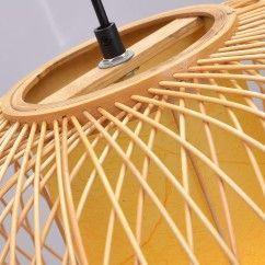 37 South Asian Bamboo Pumpkin Dining Room Pendant Lamp Country Rustic Hanging Lamps oovov.com img 3