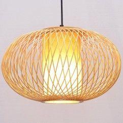 37 South Asian Bamboo Pumpkin Dining Room Pendant Lamp Country Rustic Hanging Lamps oovov.com img 4