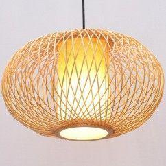 37 South Asian Bamboo Pumpkin Dining Room Pendant Lamp Country Rustic Hanging Lamps oovov.com img 6