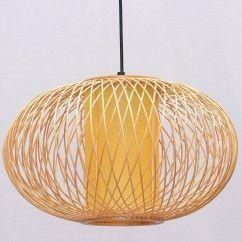 37 South Asian Bamboo Pumpkin Dining Room Pendant Lamp Country Rustic Hanging Lamps oovov.com img 2