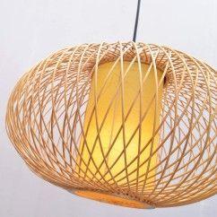 37 South Asian Bamboo Pumpkin Dining Room Pendant Lamp Country Rustic Hanging Lamps oovov.com img 7