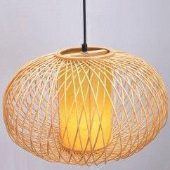 37 South Asian Bamboo Pumpkin Dining Room Pendant Lamp Country Rustic Hanging Lamps oovov.com img 10