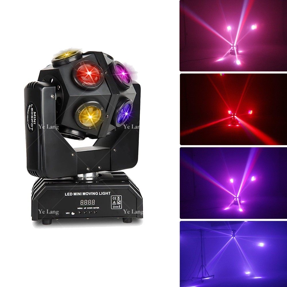 120W LED Mini Stage Light, Suitable for Bars, Stages, and KTV, Supports DMX512 and Sound Control