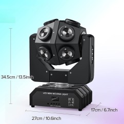 120W LED Mini Stage Light, Suitable for Bars, Stages, and KTV, Supports DMX512 and Sound Control