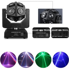 120W LED Mini Stage Light, Suitable for Bars, Stages, and KTV, Supports DMX512 and Sound Control