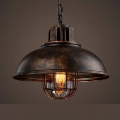 American Loft Warehouse Hallway Pendant Lights Vintage Corridor Metal Pendant Lamps Dining Room Restaurant Pendants Lightings