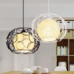 Modern Minimalist Pendant Light Iron Art E27 Bulb Adjustable Suspension for Dining Room Kitchen Bedroom Lighting