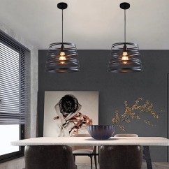 Multiple Modern Minimalist Iron Pendant Lights for Dining Room, Kitchen, and Bedroom