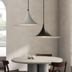 Modern Minimalist Aluminum Pendant Light for Dining Room, Kitchen, Bedroom with Adjustable Cord