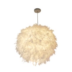 Feather Ball Bedroom Pendant Lamp Creative Study Room Pendant Light Kids Room Pendant Lights