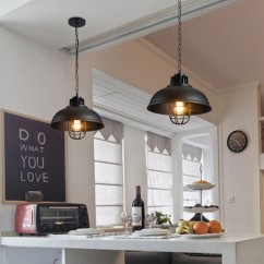 Retro Iron Pendant Light | E27 Socket | Adjustable Chain Length | Suitable for Bar Counter, Dining Room, Coffee Shop