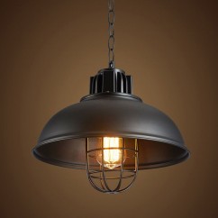 Retro Iron Pendant Light | E27 Socket | Adjustable Chain Length | Suitable for Bar Counter, Dining Room, Coffee Shop