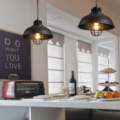 Retro Iron Pendant Light | E27 Socket | Adjustable Chain Length | Suitable for Bar Counter, Dining Room, Coffee Shop