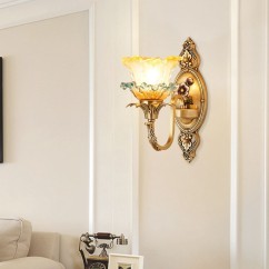 Copper Glass Living Room Wall Lights Study Room Wall Lamp Bedroom Bedsides Stair Case Corridor Wall lamp