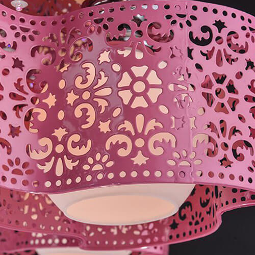 Hollow out painted lampshade