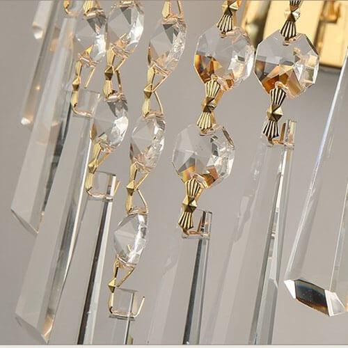 Clear crystal hanging