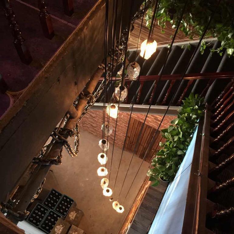 Stair Case Hanging light