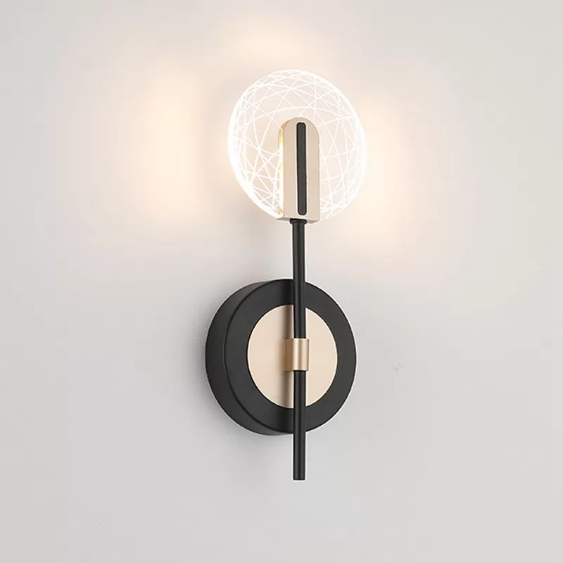 Copper wall lamp turn on